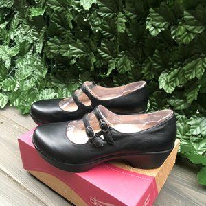 Dansko Josie Nappa Black Shoes Women's size 8